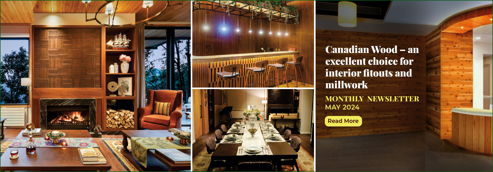 Canadian wood - an excellent choice for interior fitouts and millwork